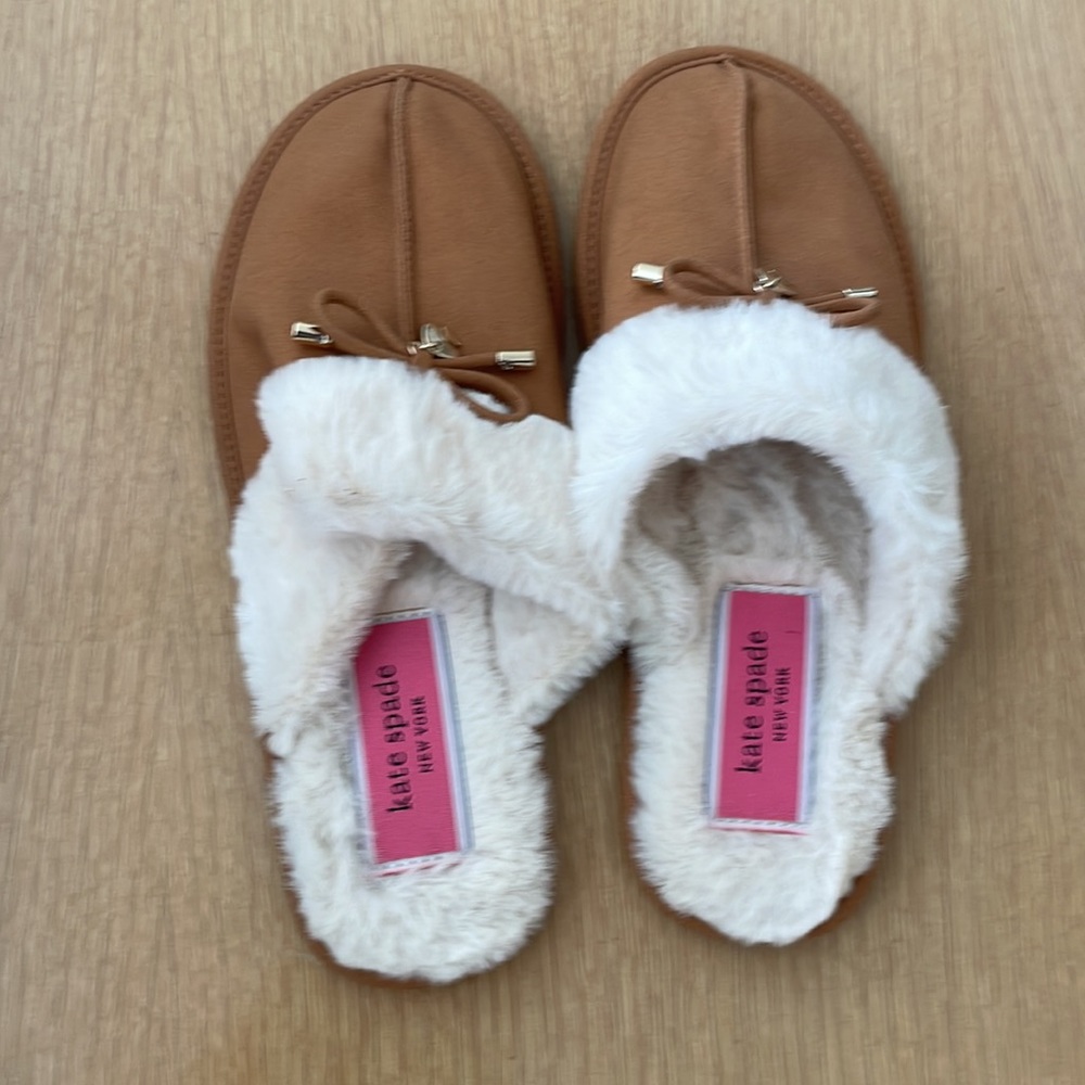 Kate Spade Slippers Size 7 Lacey Suede Bow - Picture 3 of 3